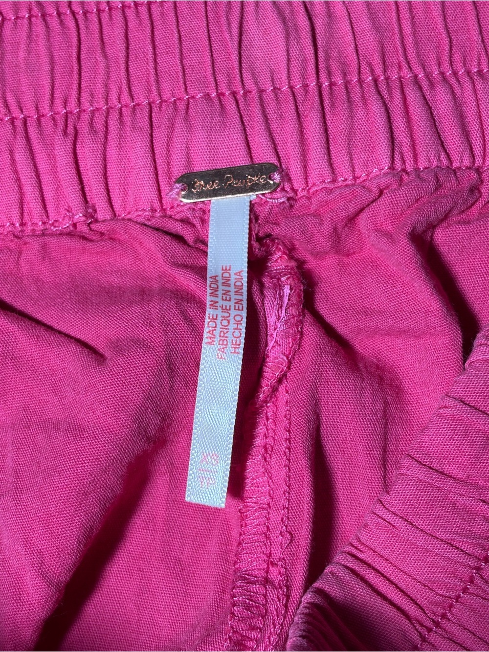 Free People Moonflower Pull-On Balloon Pants Pink M NWOT $98 - Picture 5 of 5